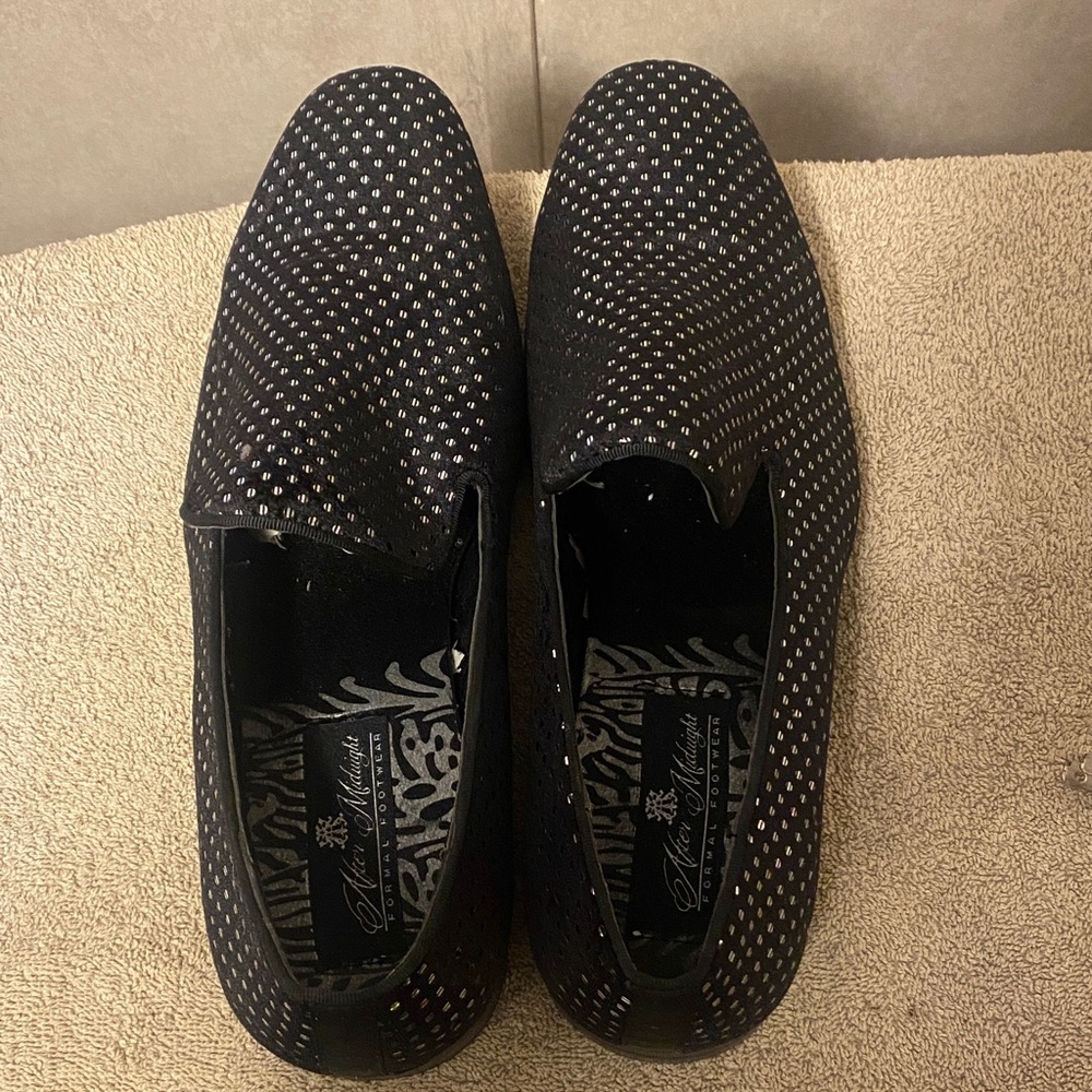 Robert Graham Black Perforated Loafers